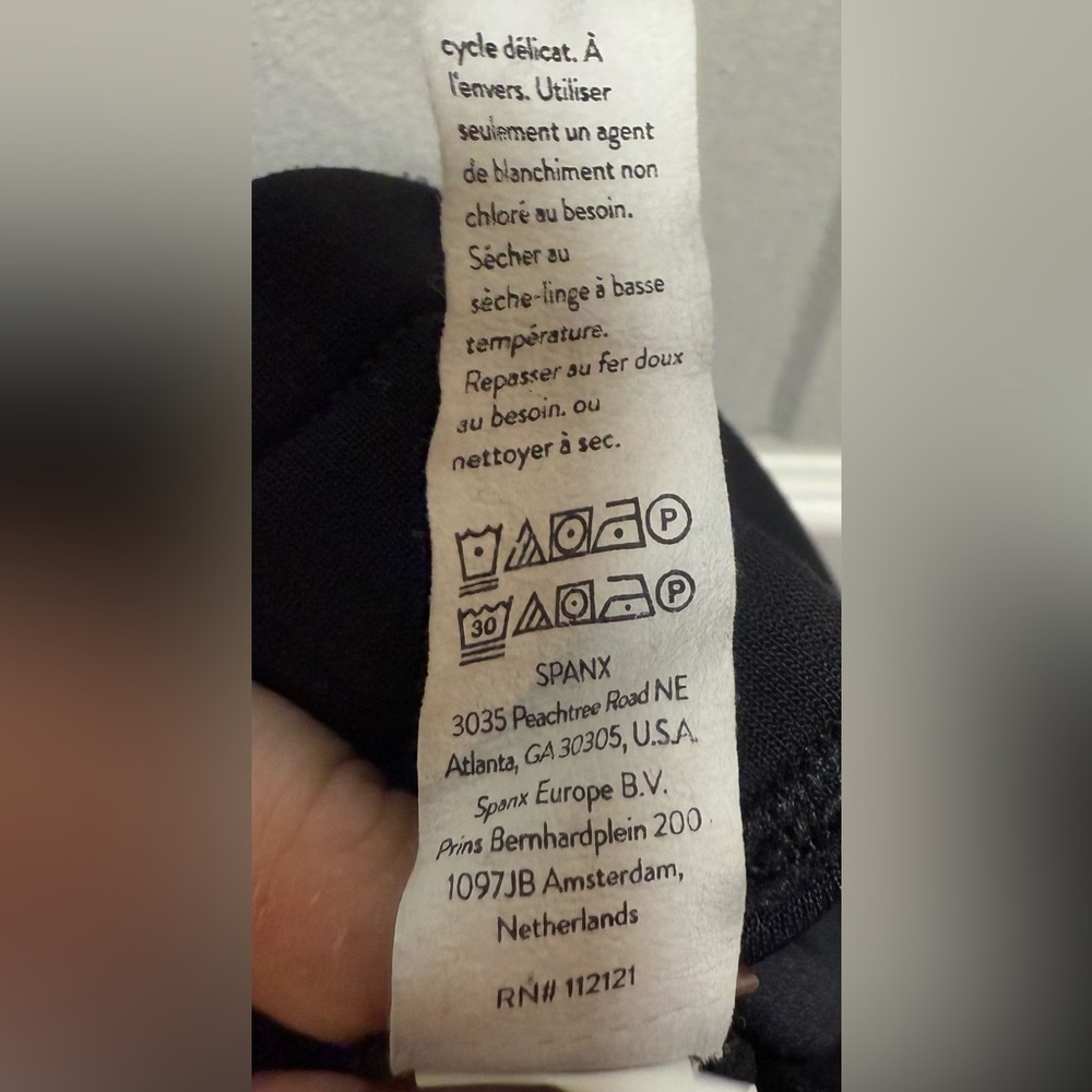 SPANX Black Drawstring Ponte Pants size L - Picture 5 of 6